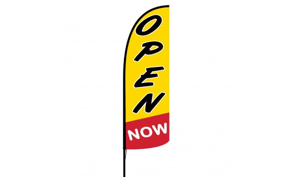 Open Now Custom Advertising Flag